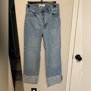 Abercrombie & fitch 90s relaxed Jean curve love sz 25